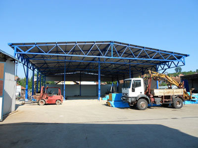 Metal construction of the new hall of the company Tri Best Banja Luka